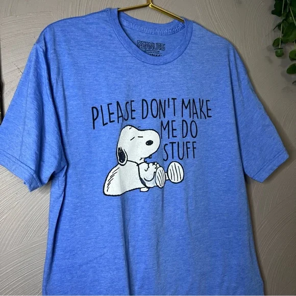 Peanuts Blue Snoopy Dog Tee - Picture 2 of 8